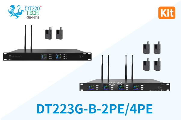 [2026] Digital UHF Wireless System - 2CH/4CH Bodypack Kit [PE]