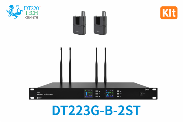 [2026] Digital UHF Wireless System - 2CH Bodypack Kit [ST]