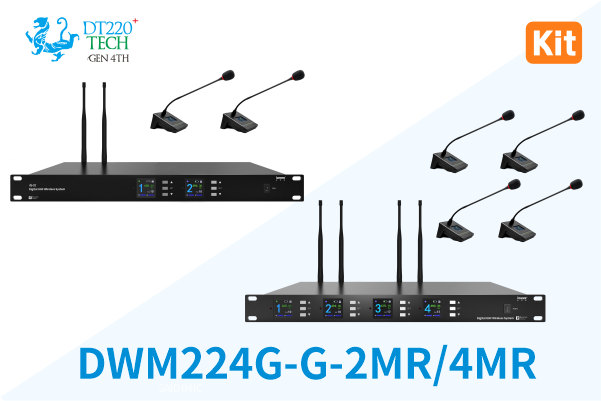 Digital Wireless Mic. Kit - 2CH/4CH Gooseneck Pole [2026 MR]