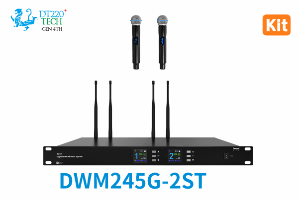 [2026] Digital UHF Wireless System - 2CH Handheld MIC Kit [ST]